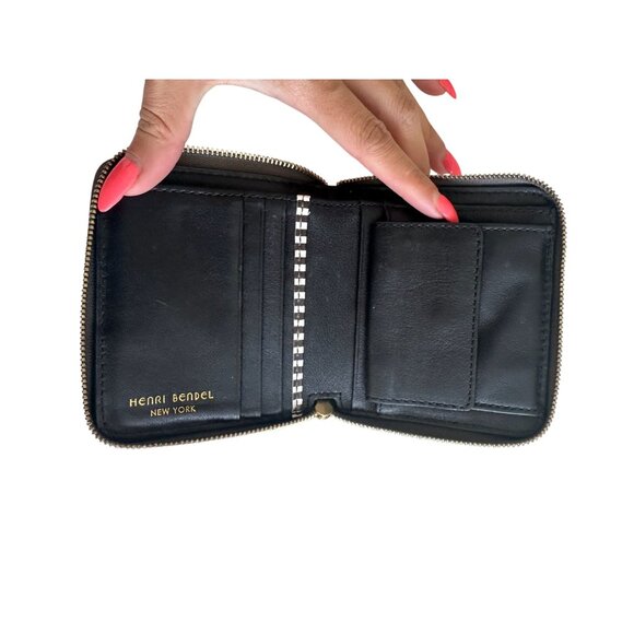 HENRI BENDEL Snake Print Leather Zip Wallet - Picture 6 of 6